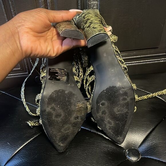 Justfab Printed  heel sandal - Picture 4 of 5